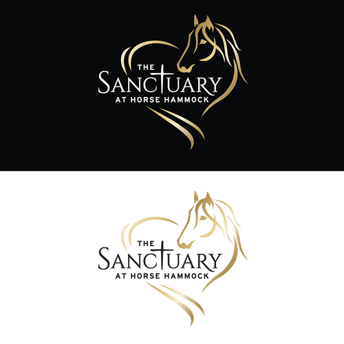 Elegant Horse Sanctuary Logo That Pulls On Your Heart Strings Design by Painted Pony Studios