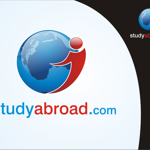 Attractive Study Abroad Logo Réalisé par kirans