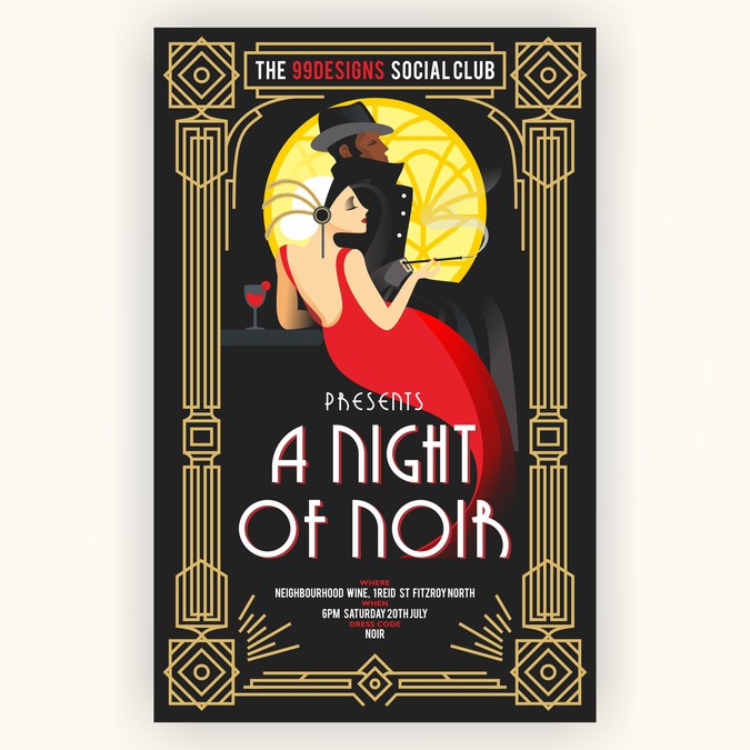 99social 1920 S Art Deco Style Poster For Our Annual Mid