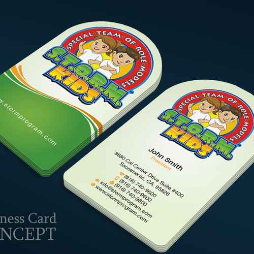 S.T.O.R.M. Program Business Card Design by FishingArtz