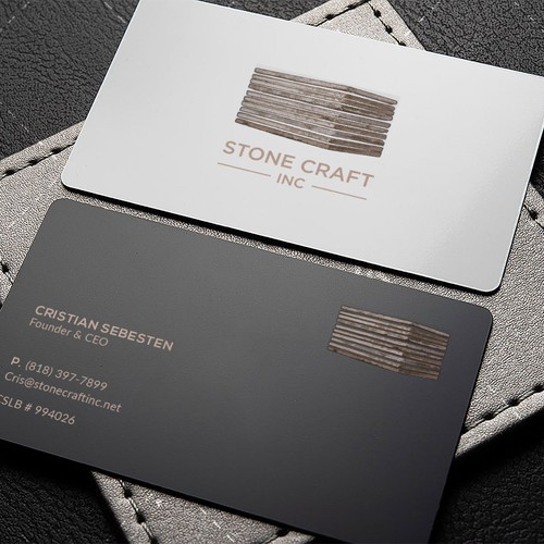 Diseño de Business Card - Stone Craft de IK_Designs