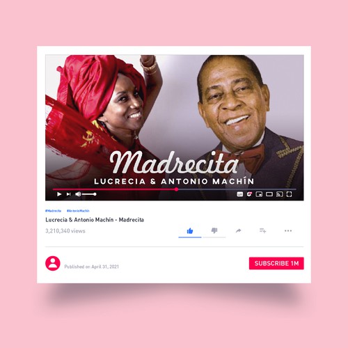 Design by CHRISTIAN - CHSolez titled "Madrecita video cover"