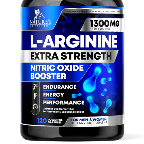 Powerful L-Arginine Capsules Design Needed for Nature's Nutrition Design by rembrandtjurin