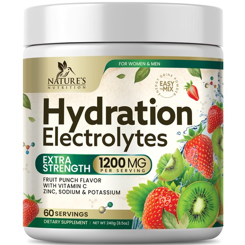 Hydration Electrolytes Design Needed for Nature's Nutrition Design by Black-Pepper