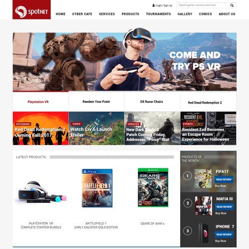 Spotnet website Design by Zeal Design