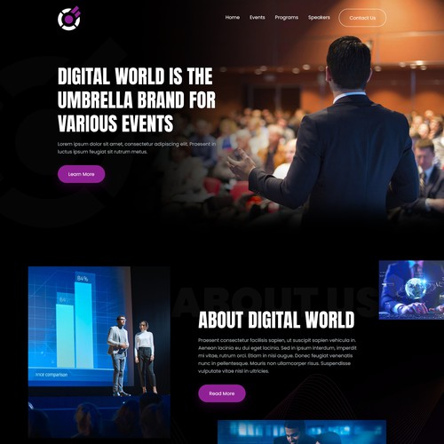 Web page design contest entry by MercClass