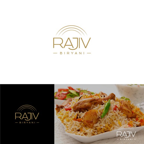 Indian Food Cloud Kitchen Logo Design, Rajiv Biryani Design von Ngeriza