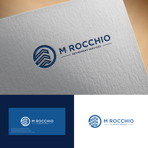 "Navy and gold logo for a boutique retirement planning practice" winning Logo & business card