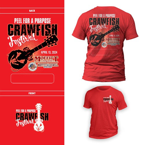 Peel For A Purpose Crawfish Festival T-Shirt! Design by Eko Pratama - eptm99