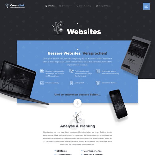 Web agency looking for creative & outstanding web design Design by Studio Ubique