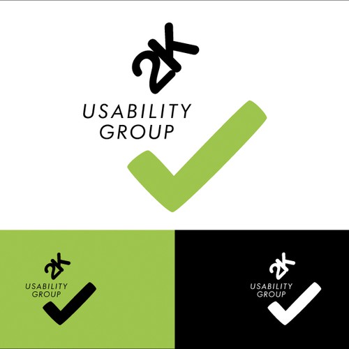 2K Usability Group Logo: Simple, Clean Réalisé par ijanciko