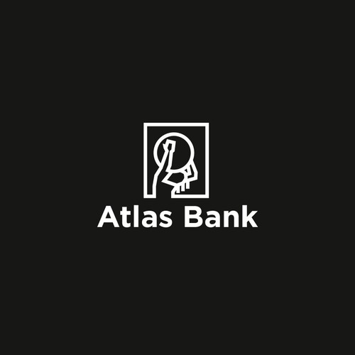 Logo for Atlas Online Bank. Design by BacksDesignStudio