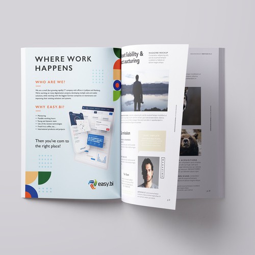 Advertisement template that engages Design by VTRA