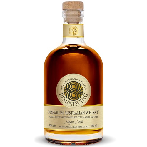 Striking and super premium whisky label design Design by Debdutta*