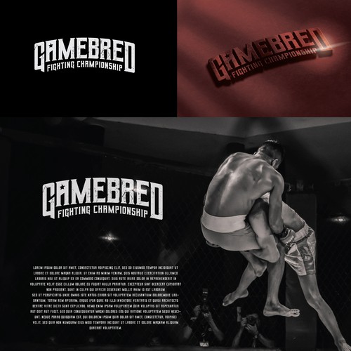 Modern fight organization, not looking for a GFC logo, want Gamebred FC or Gamebred Fighting Championship Design by honeyjar