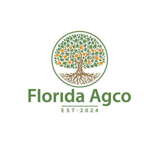 Agriculure services business logo with a focus on Florida Citrus Design by Boaprint