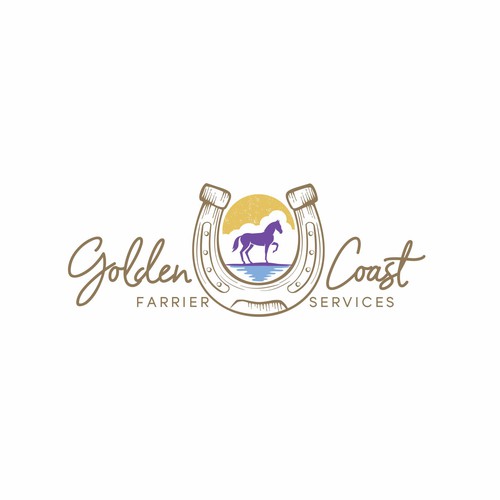 Golden Coast Farrier Services Design by tasa