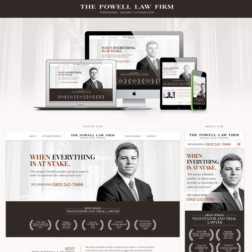 Personal Injury Law Firm - Site Redesign Design by Smashing Boys