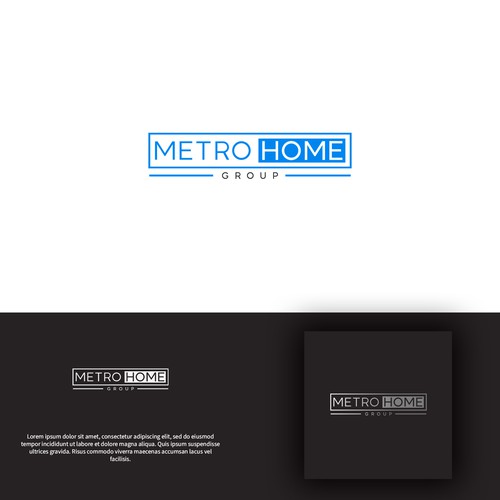 Metro Home Group Real Estate Team Logo Diseño de Monse.Art
