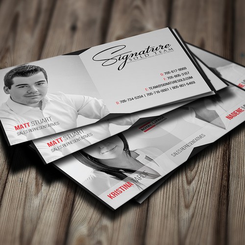 Business Cards for Top Real Estate Team Diseño de AnjaDesign