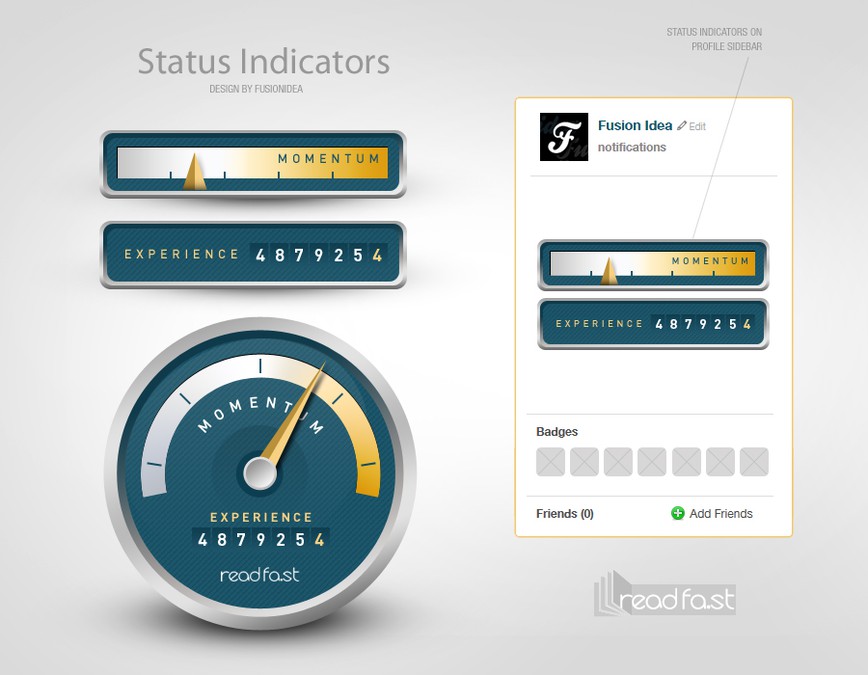 New status indicator graphics for http://readfa.st | Button or icon contest