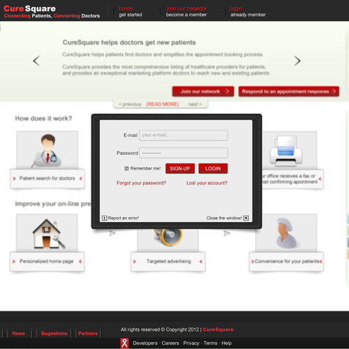 Create a website design for a  healthcare start-up  Design by Tudor A.