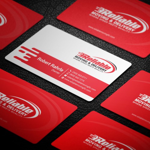 Business Card Design for Moving Company Diseño de GrapLink