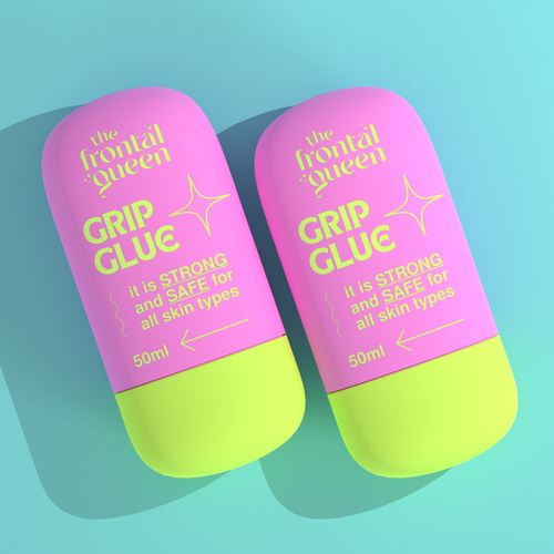 Design Wig Glue Product label  for a Viral Gen Z hair brand!-ontwerp door ilonaGi