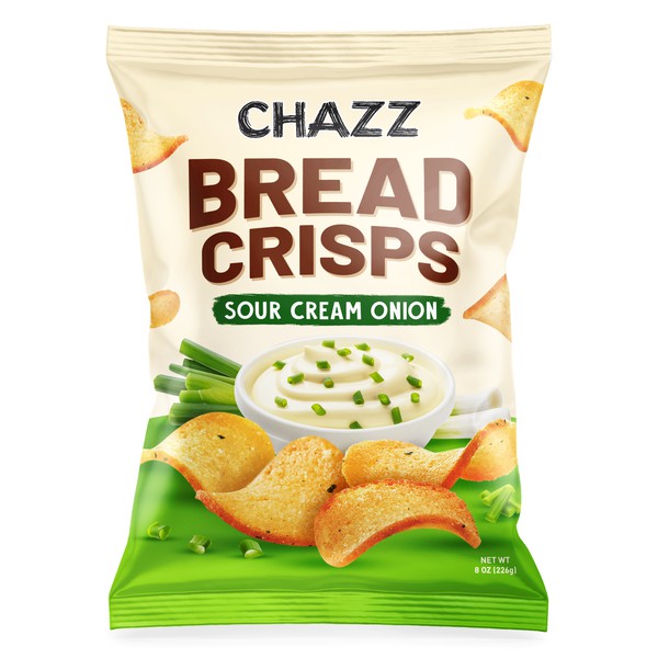 CHAZZ Bread Crisps Packaging