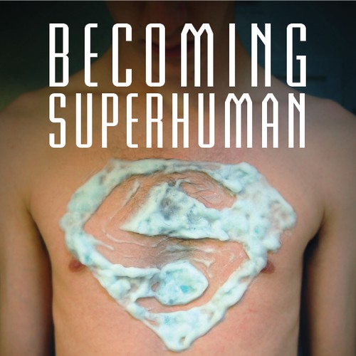 "Becoming Superhuman" Book Cover Diseño de bconnor