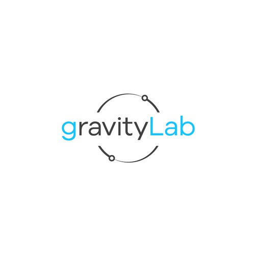 Space exploration logo - orbiting artificial gravity laboratory Design by Planet Nova