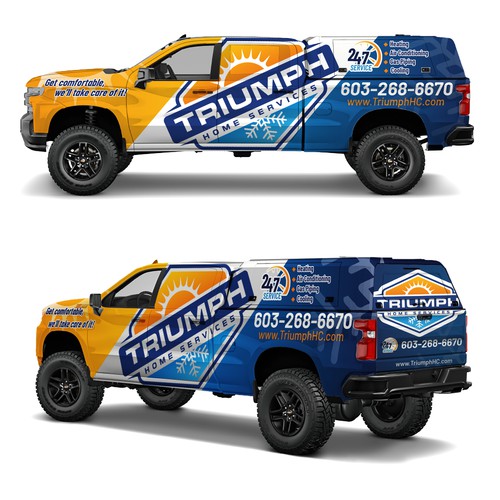 Hvac truck wrap Design by N_D