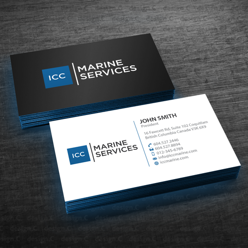 ICC Marine Business Cards Business card contest