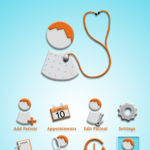 Need user friendly icon or button set for innovative Android App for Phones and Tablets : Patient Records Doctor on Go Design by MarcusKrohn