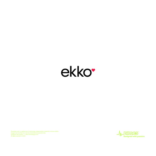 SIMPLE LOGO - ekko Letters then dm after Design by nmxdsgns™