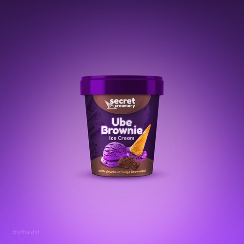 Ice Cream Packaging for Ube Ice Cream Design por marketingmaster