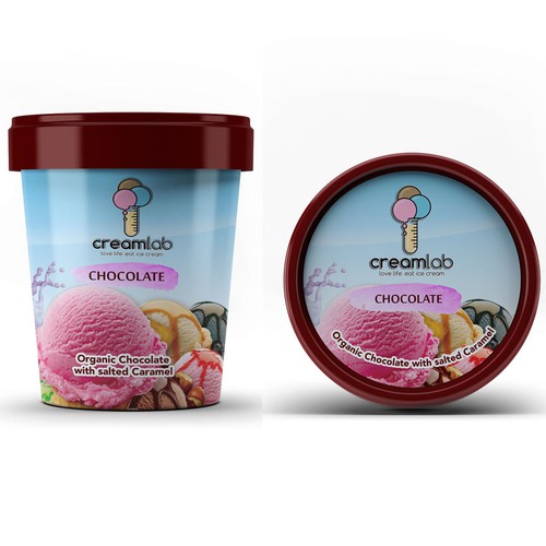 Ice Cream Tub Design for Funky London Brand | Product packaging contest