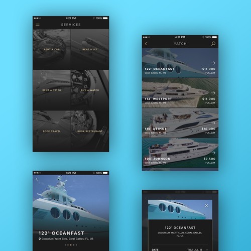 Luxury Mobile App Design by EYB