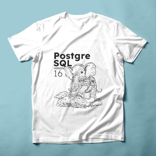 PostgreSQL v16 Release Artwork Design von Oğuzhan Akkök
