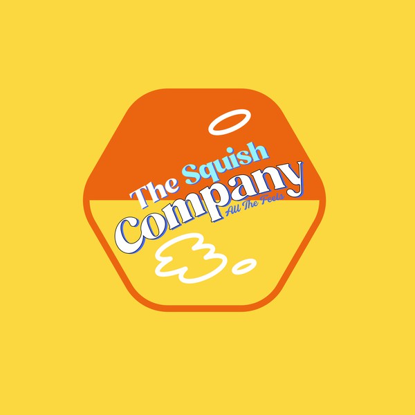 Squish toy company logo