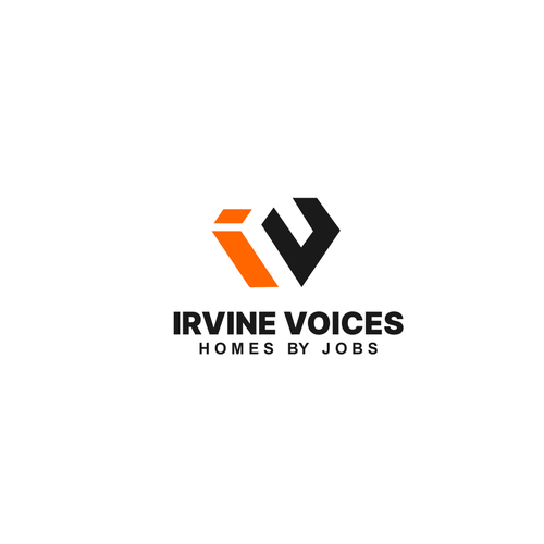 Irvine Voices - Homes for Jobs Logo Design by budi_wj