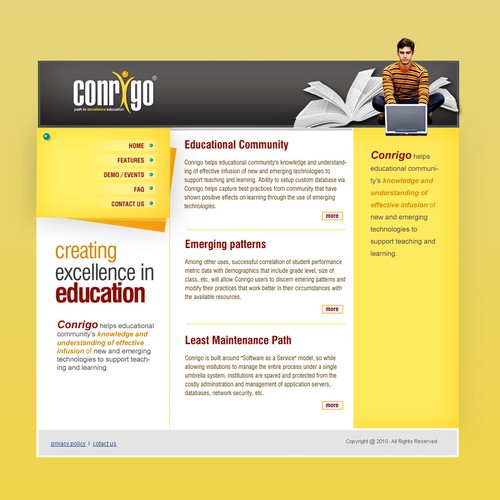 1-3 Page Website Template Design von iThoughts_babu