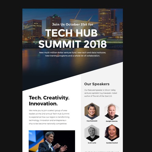 Technology Event Invitation - '2nd Annual Tech Hub' Design by BespokeDesign