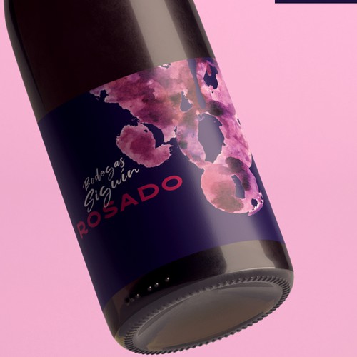 Etiqueta que represente la personalidad de nuestro vino rosado PinK-3 Design by d6gn