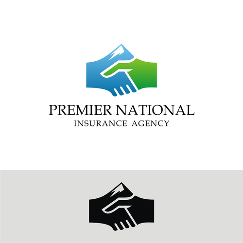 Handshake and/or Mountain Logo for Premier National Insurance Agency Design by Adinath_go!