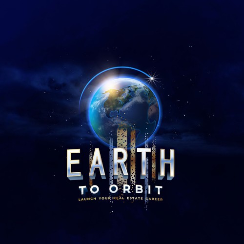 Realistic Logo for "Earth to Orbit" Sales Course. Achieve financial freedom through real estate. Design by Workpit