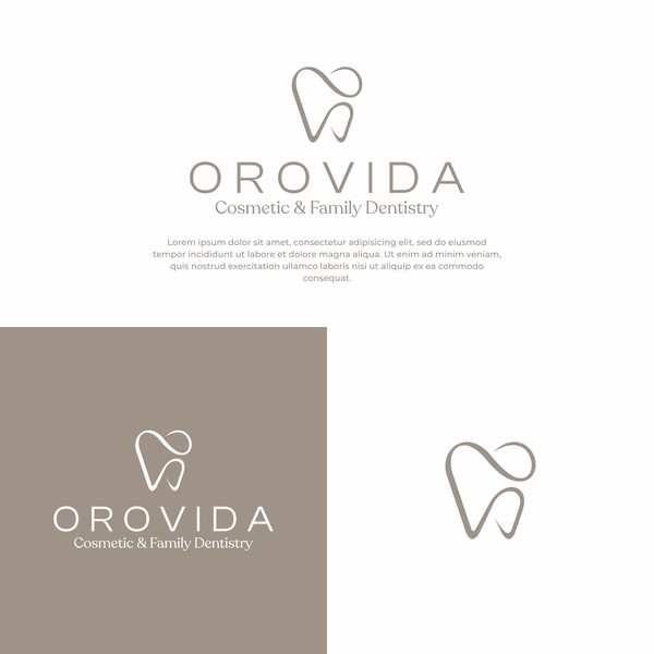 Creative minimalist logo for a dental practice
