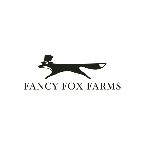 The fancy fox who runs around our farm wants to be our new logo! デザイン by danoveight