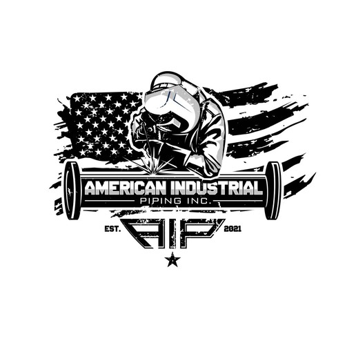 Badass logo for welding/pipefitting company Design by CrimaDezignz®