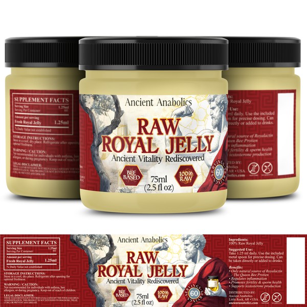 Raw Royal Jelly Label